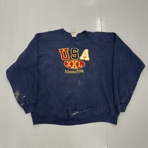 Vintage 1996 USA Atlanta Olympics Embroidered Sweatshirt
